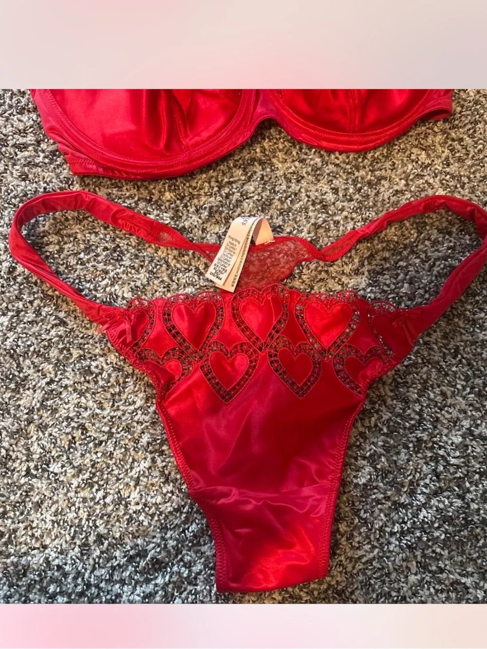 Victoria’s Secret Red Heart Thong